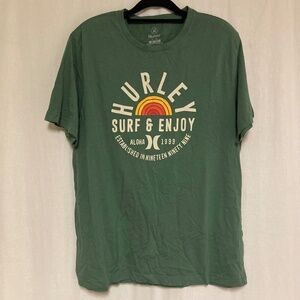 Mens HURLEY Brand Surf & Enjoy Graphic Tee Size XXL